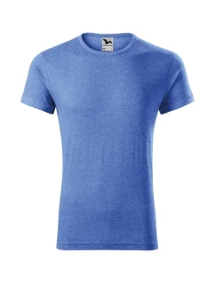 Fusion tričko pánské modrý melír
