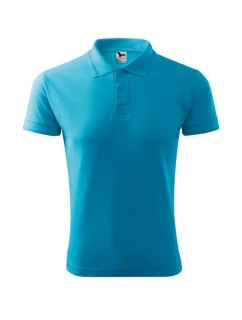 Pique Polo polokošile pánská tyrkysová