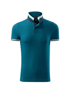 Collar Up polokošile pánská petrolejová