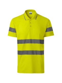 HV Runway polokošile unisex fluorescenční žlutá