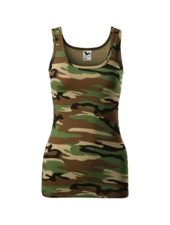 Camo Triumph tílko dámské camouflage brown