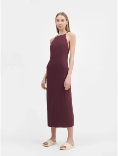 Dámské maxi šaty model 18789349 tmavě fialové - 4F