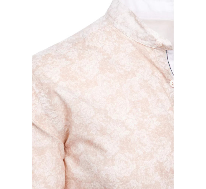 Dstreet DX2304 růžová pánská košile