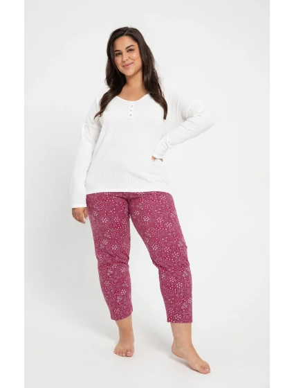 Pyžamo Taro Estella 3005 3/4 2XL-3XL dámskéZ24 Pyžamo Taro Estella 3005 3/4 2XL-3XL dámskéZ24