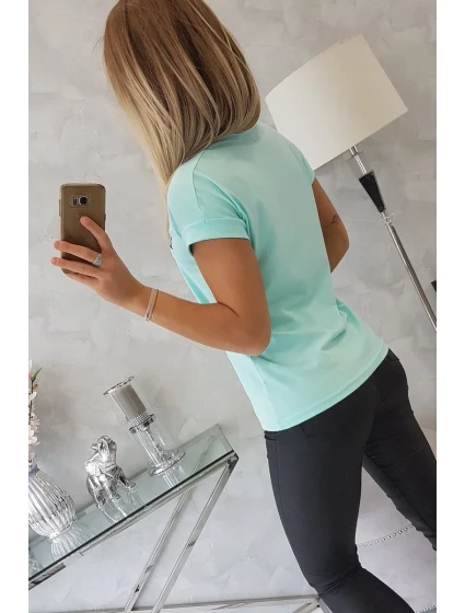 Limitovaná edice halenky mint+black Limitovaná edice halenky mint+black