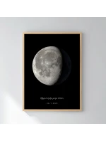 Personalizovaný plakát v rámu - 30x40 - měsíční fáze