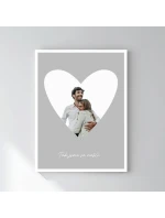 Plakát v rámu - 30x40 - výřez fotky na podkladu 