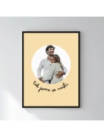 Plakát v rámu - 30x40 - výřez fotky na podkladu 