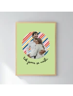 Plakát v rámu - 30x40 - výřez fotky na podkladu 