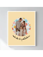 Plakát v rámu - 40x50 - výřez fotky na podkladu 