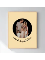 Plakát v rámu - 40x50 - výřez fotky na podkladu 