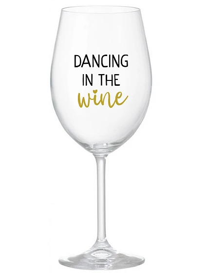 DANCING IN THE WINE - priehľadný pohár na víno 350 ml DANCING IN THE WINE - priehľadný pohár na víno 350 ml