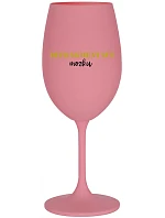 DEFRAGMENTACE MOZKU - růžová sklenice na víno 350 ml DEFRAGMENTACE MOZKU - růžová sklenice na víno 350 ml