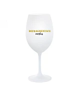 DEFRAGMENTACE MOZKU - bílá sklenice na víno 350 ml DEFRAGMENTACE MOZKU - bílá sklenice na víno 350 ml