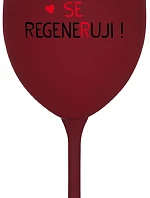 DNES SE REGENERUJI! - bordo sklenice na víno 350 ml