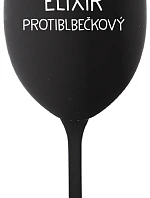 ELIXÍR PROTIBLBEČKOVÝ - čierny pohár na víno 350 ml