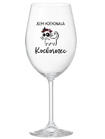 JSEM KOČKONALÁ. KOČKOROŽEC - čirá sklenice na víno 350 ml JSEM KOČKONALÁ. KOČKOROŽEC - čirá sklenice na víno 350 ml