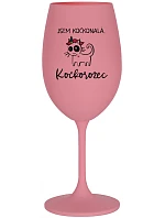 JSEM KOČKONALÁ. KOČKOROŽEC - růžová sklenice na víno 350 ml JSEM KOČKONALÁ. KOČKOROŽEC - růžová sklenice na víno 350 ml