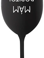 MÁM DOPITO! - černá sklenice na víno 350 ml