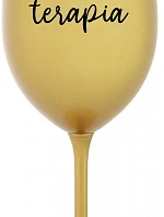 TEKUTÁ TERAPIA - zlatý pohár na víno 350 ml
