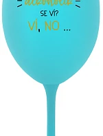 TO, ŽE NEJSEM ALKOHOLIK SE VÍ? VÍ, NO... - tyrkysová sklenice na víno 350 ml
