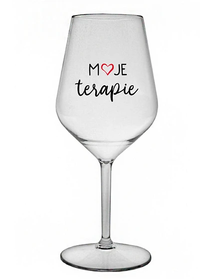 MOJE TERAPIE - čirá nerozbitná sklenice na víno 470 ml