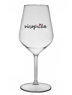 VÍNOPIČKA - priehľadný nerozbitný pohár na víno 470 ml