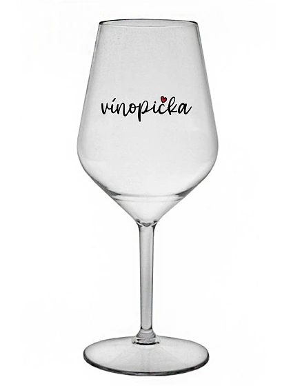 VÍNOPIČKA - priehľadný nerozbitný pohár na víno 470 ml