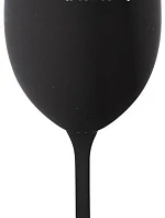 ...KONEČNĚ - černá sklenice na víno 350 ml