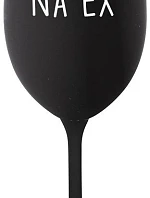 NA EX - černá sklenice na víno 350 ml