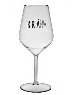 KRÁSNÁ KRÁLOVNA KRÁSY - čirá nerozbitná sklenice na víno 470 ml