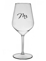 MR. - čirá nerozbitná sklenice na víno 470 ml