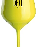 PROTOŽE DĚTI - žlutá nerozbitná sklenice na víno 470 ml