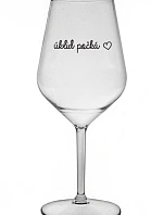 ÚKLID POČKÁ - čirá nerozbitná sklenice na víno 470 ml