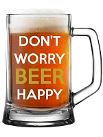 DON'T WORRY BEER HAPPY - pivní sklenice 0,5 l DON'T WORRY BEER HAPPY - pivní sklenice 0,5 l