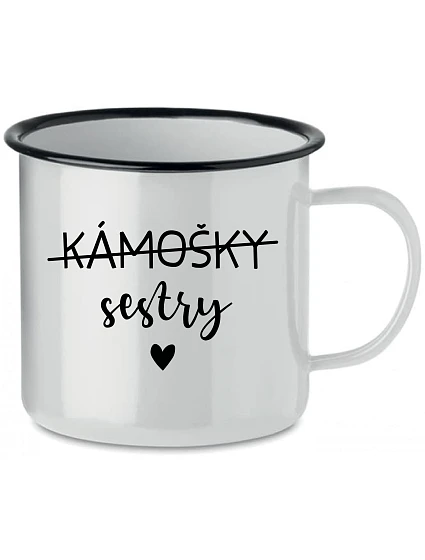 KÁMOŠKY SESTRY - bílý plecháček 350 ml