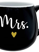 MRS. - černý keramický hrníček 300 ml
