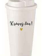 KRÁSNÝ DEN! - bílý termohrnek 475 ml