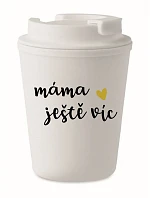 MÁMA JEŠTĚ VÍC - bílý termohrnek 300 ml
