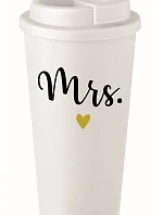 MRS. - bílý termohrnek 475 ml
