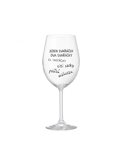 SVAŘÁČEK - čirá sklenice na víno 350 ml
