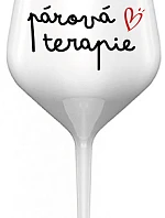 PÁROVÁ TERAPIE - bílá nerozbitná sklenice na víno 470 ml