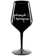 PÁROVÁ TERAPIE - černá nerozbitná sklenice na víno 470 ml PÁROVÁ TERAPIE - černá nerozbitná sklenice na víno 470 ml