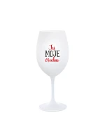 JSI MOJE VŠECHNO - bílá sklenice na víno 350 ml