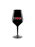 TY A JÁ - černá nerozbitná sklenice na víno 470 ml TY A JÁ - černá nerozbitná sklenice na víno 470 ml
