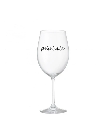 POHODINDA - čirá sklenice na víno 350 ml