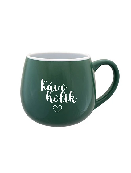 KÁVOHOLIK - zelený keramický hrníček 300 ml KÁVOHOLIK - zelený keramický hrníček 300 ml