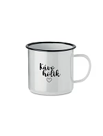 KÁVOHOLIK - bílý plecháček 350 ml KÁVOHOLIK - bílý plecháček 350 ml