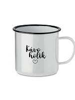 KÁVOHOLIK - bílý plecháček 350 ml