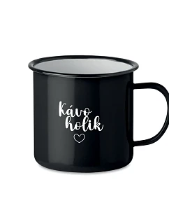 KÁVOHOLIK - černý plecháček 350 ml